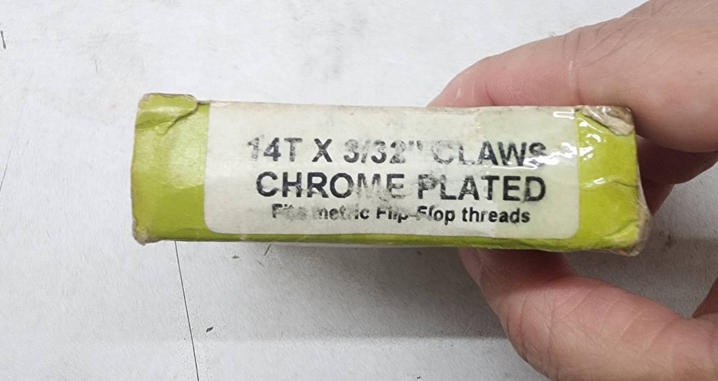 ACS Claws BMX Freewheel 14T x 3/32" Chrome Plated NOS - Fits Metric Flip-Flop