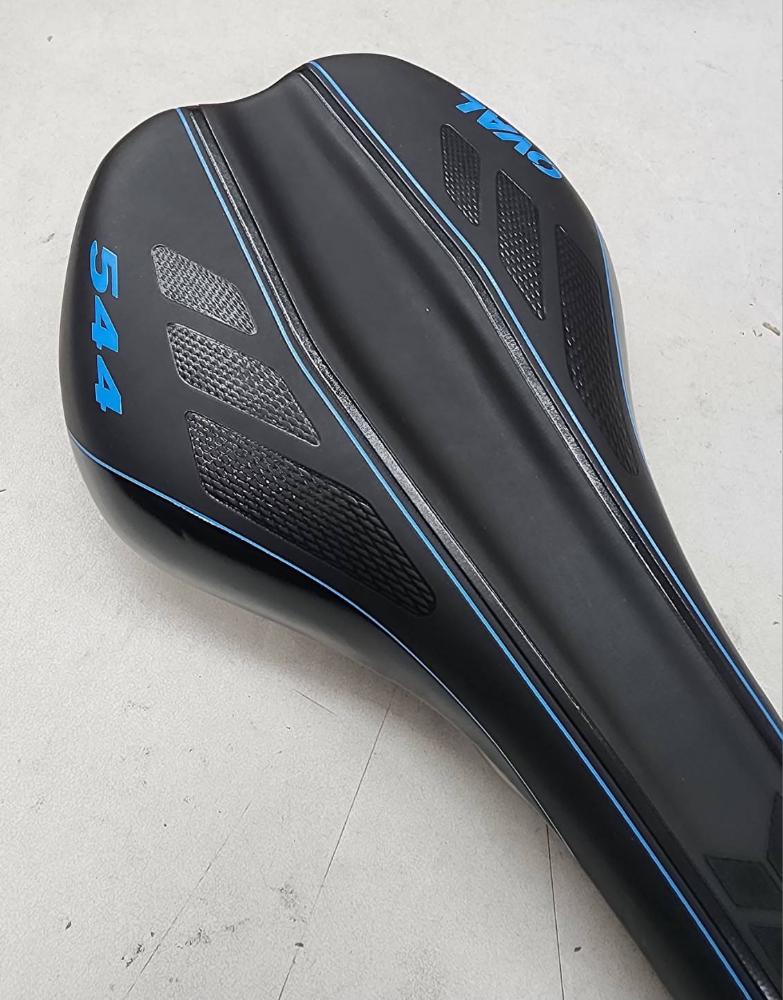 OVAL544 Road MTB eBike Bicycle 270x140mm Black Seat w/Blue ( OV24)