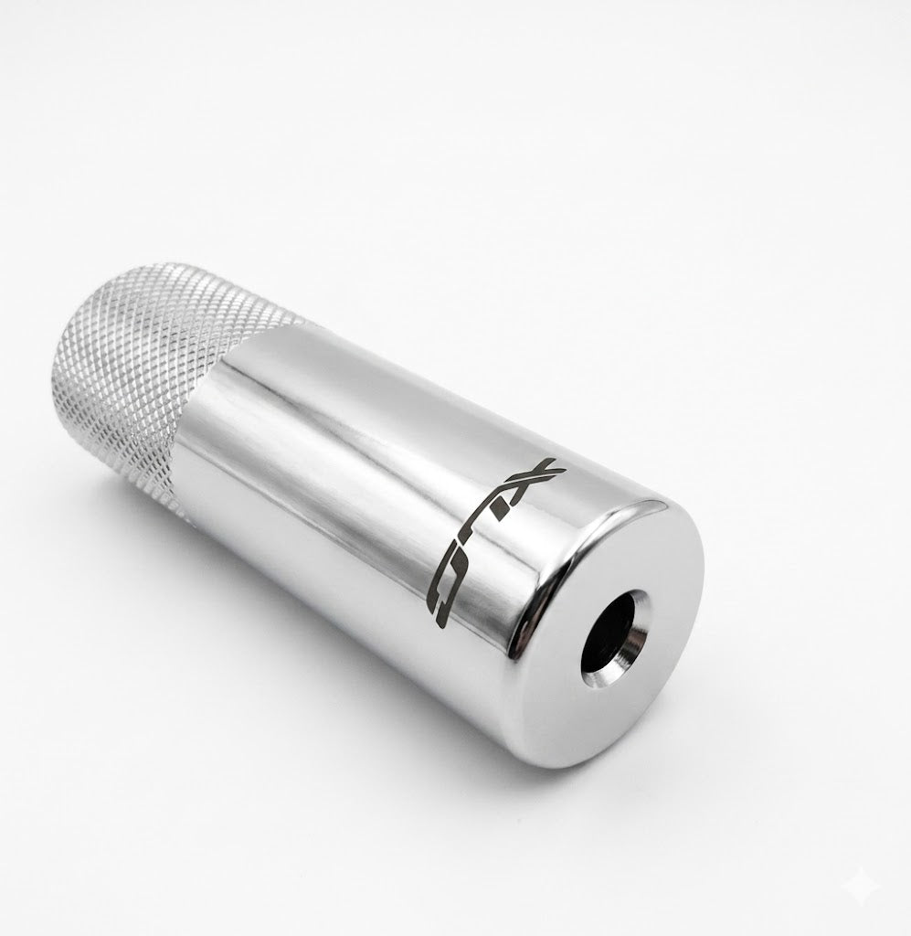 XLC BMX Pegs 37x110mm Chrome Steel for 3/8" (M10) Axle - Pair (2pcs) 0077