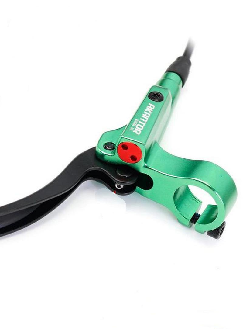 SwishTi Mountain eBike MTB Bicycle Hydraulic Disc Rotor Brake Set Green color