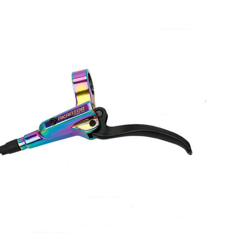 SwishTi Mountain eBike MTB Bicycle Hydraulic Disc Rotor Brake Set Rainbow color