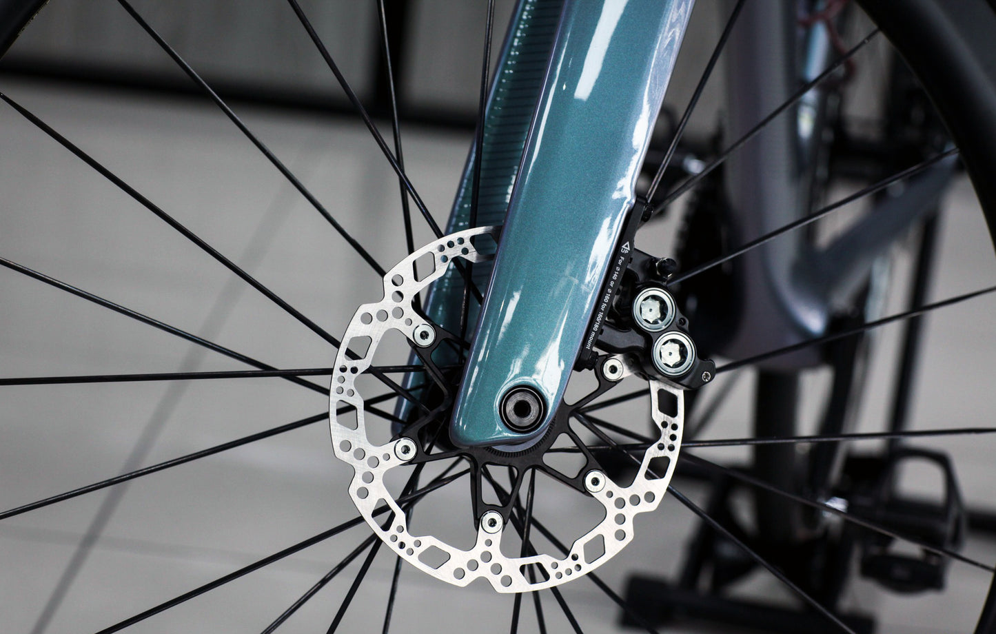 Juin Tech ETF Road CX Bicycle 4-Piston Hydraulic Brake Caliper Set for 160/140mm