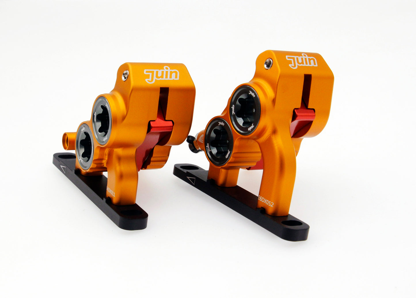 Juin Tech ETF Road CX Bicycle 4-Piston Hydraulic Brake Caliper Set for 160/140mm