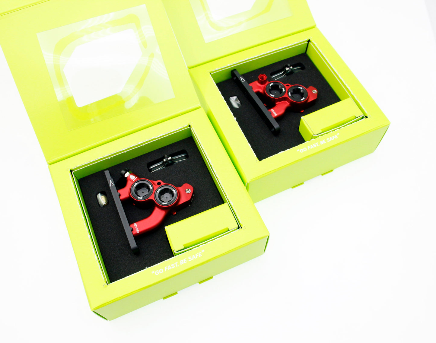 Juin Tech ETF Road CX Bicycle 4-Piston Hydraulic Brake Caliper Set for 160/140mm