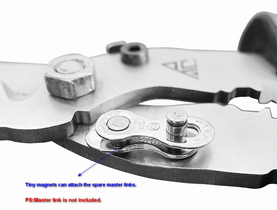 BikeTool Bicycle Bike Chain Missing Link Pliers&Cable Cutter 5 in 1 Tool Gray