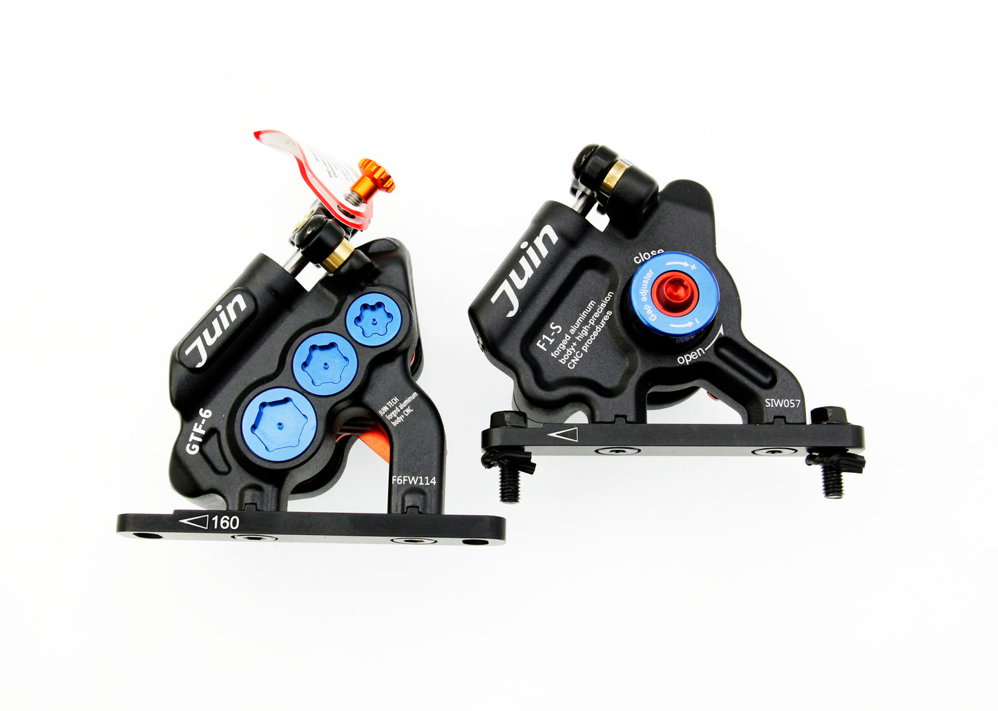Juin Tech GTF6 Cyclocross Gravel Bicycle 6-Piston Hydraulic Brake Caliper Set