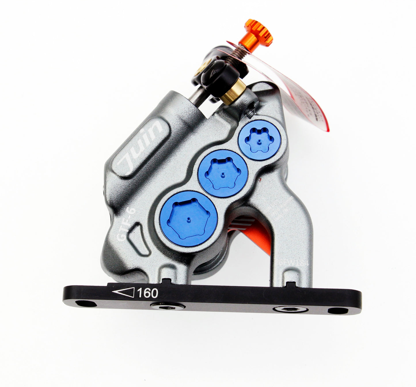 Juin Tech GTF6 Cyclocross Bicycle 6-Piston Hydraulic Brake Caliper Set Gray