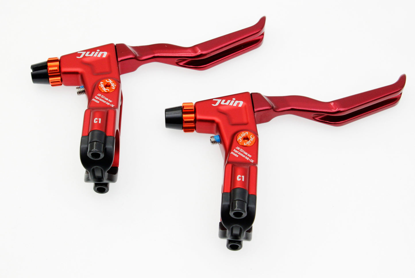 Juin Tech C1 eBike City Folding Bicycle Cable-Actuated Brake Lever Set Red