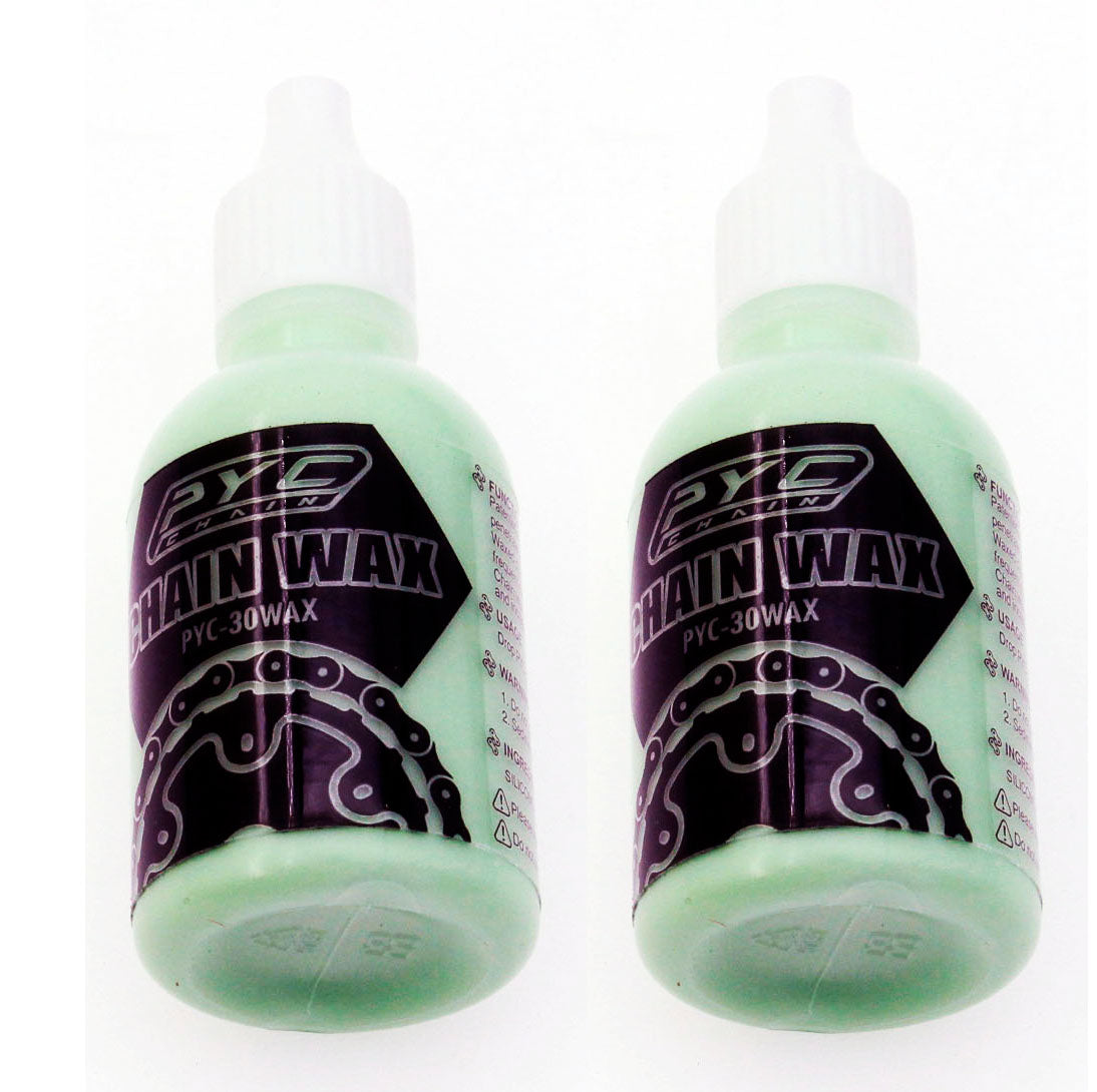 PYC 30Wax Bicycle Chain Wax 1oz Bike Lube Lubricant Portable Bottle Long Lasting