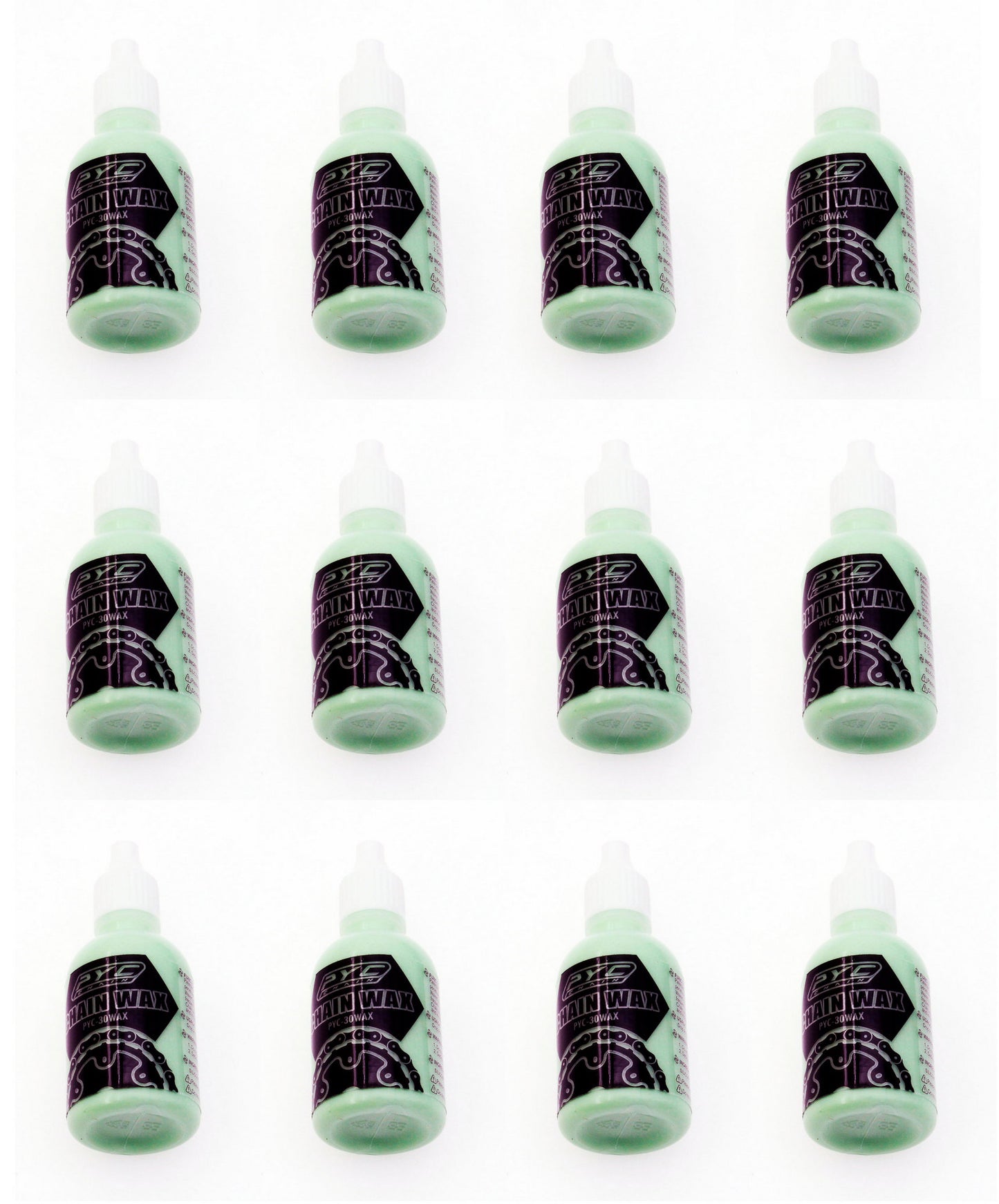 PYC 30Wax Bicycle Chain Wax 1oz Bike Lube Lubricant Portable Bottle Long Lasting