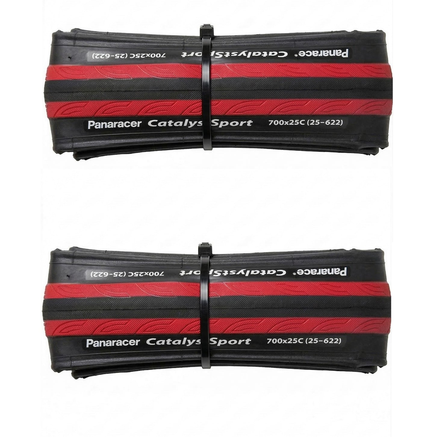 Panaracer Catalyst Sport Pair 700x25c Road Tires 25-622 Lightweight Red