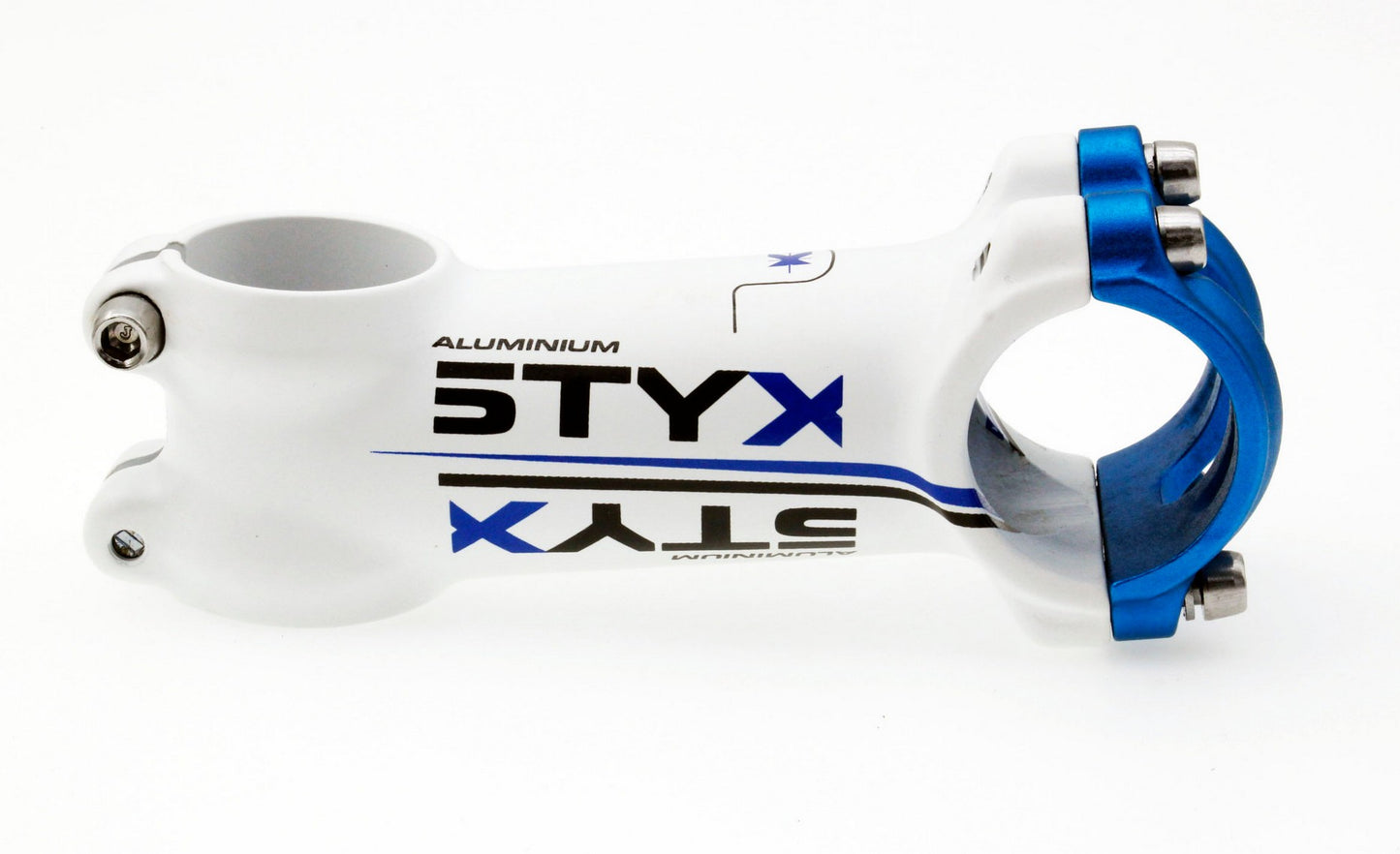 STYK Road Mountain eBike MTB Bicycle Bike Stem 5-Degree 31.8mm 90mm White&Blue