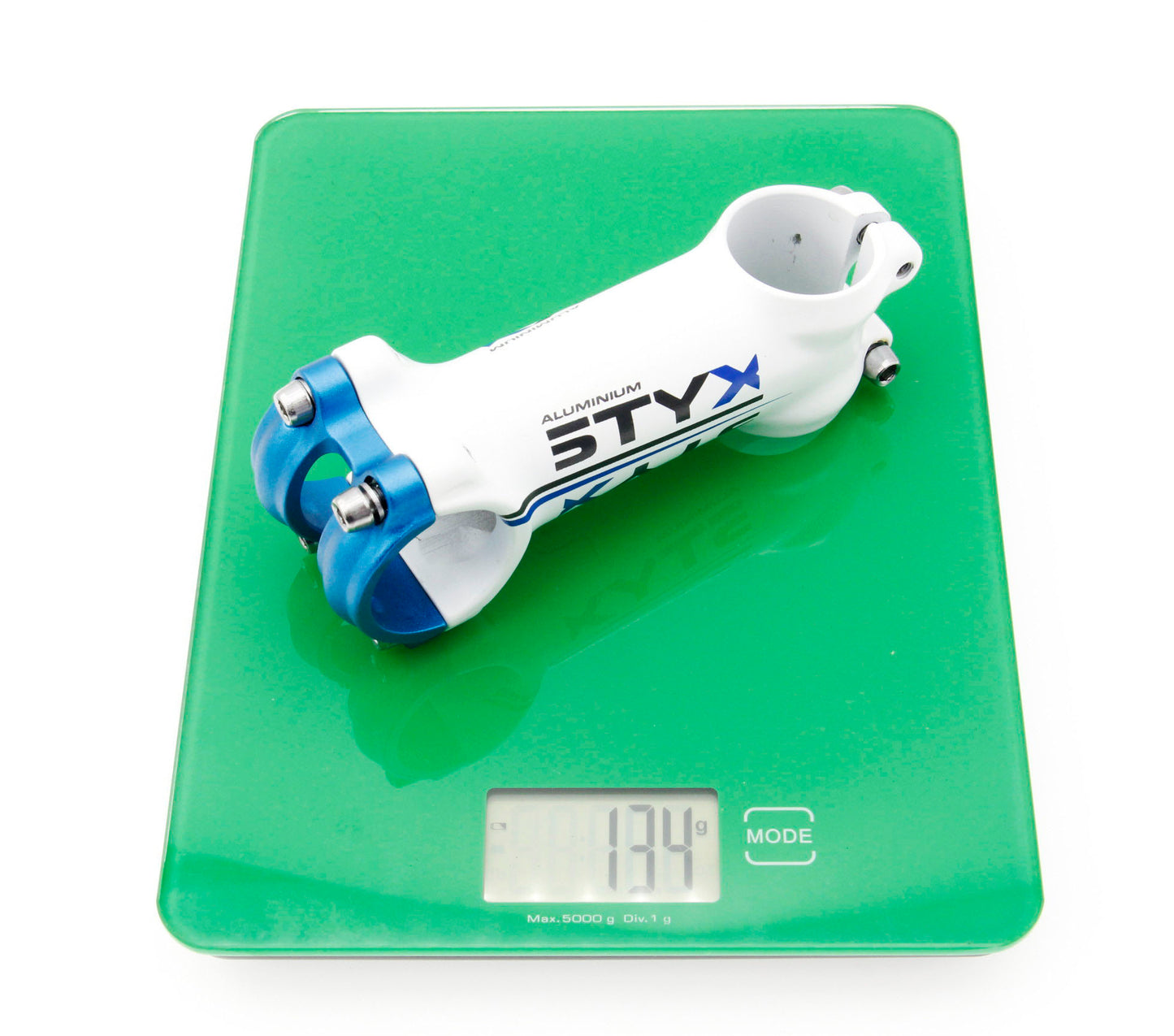STYK Road Mountain eBike MTB Bicycle Bike Stem 5-Degree 31.8mm 90mm White&Blue