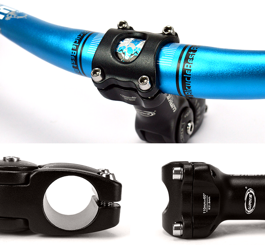 Swishti Road MTB eBike Bike Angle-Adjustable 31.8mm Stem In 90MM 110MM