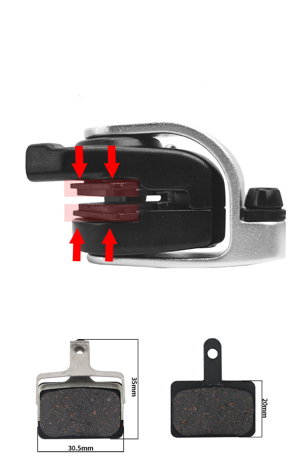 Zoom DB700 Cyclocross Gravel Bicycle Flat-Mount Disc Bike Brake Caliper Set