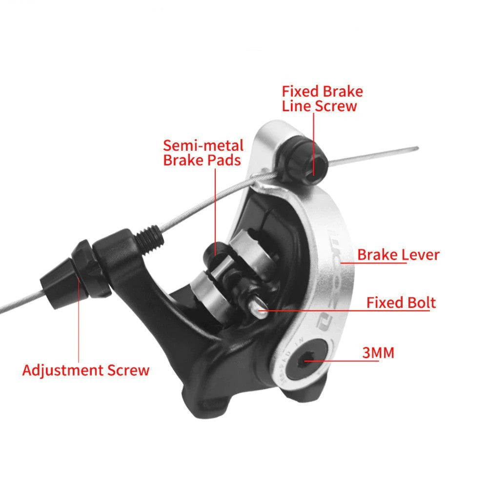 Zoom DB700 Cyclocross Gravel Bicycle Flat-Mount Disc Bike Brake Caliper Set