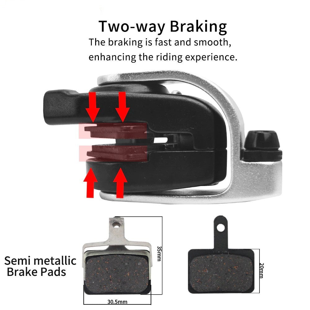 Zoom DB700 Cyclocross Gravel Bicycle Flat-Mount Disc Bike Brake Caliper Set