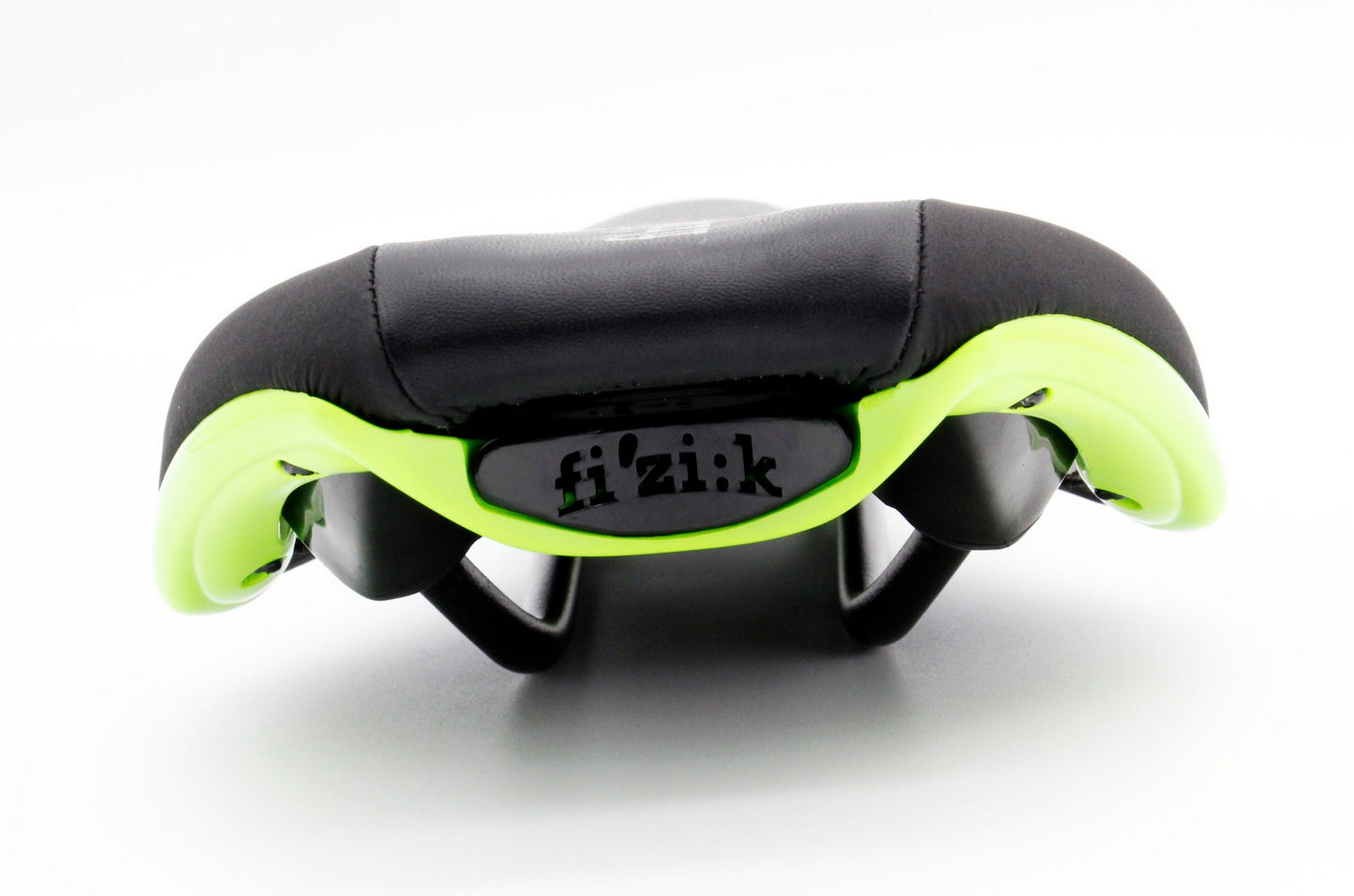Fizik Nisene Road Mountain eBike Bicycle Saddle Black Bike Seat w/Green shell