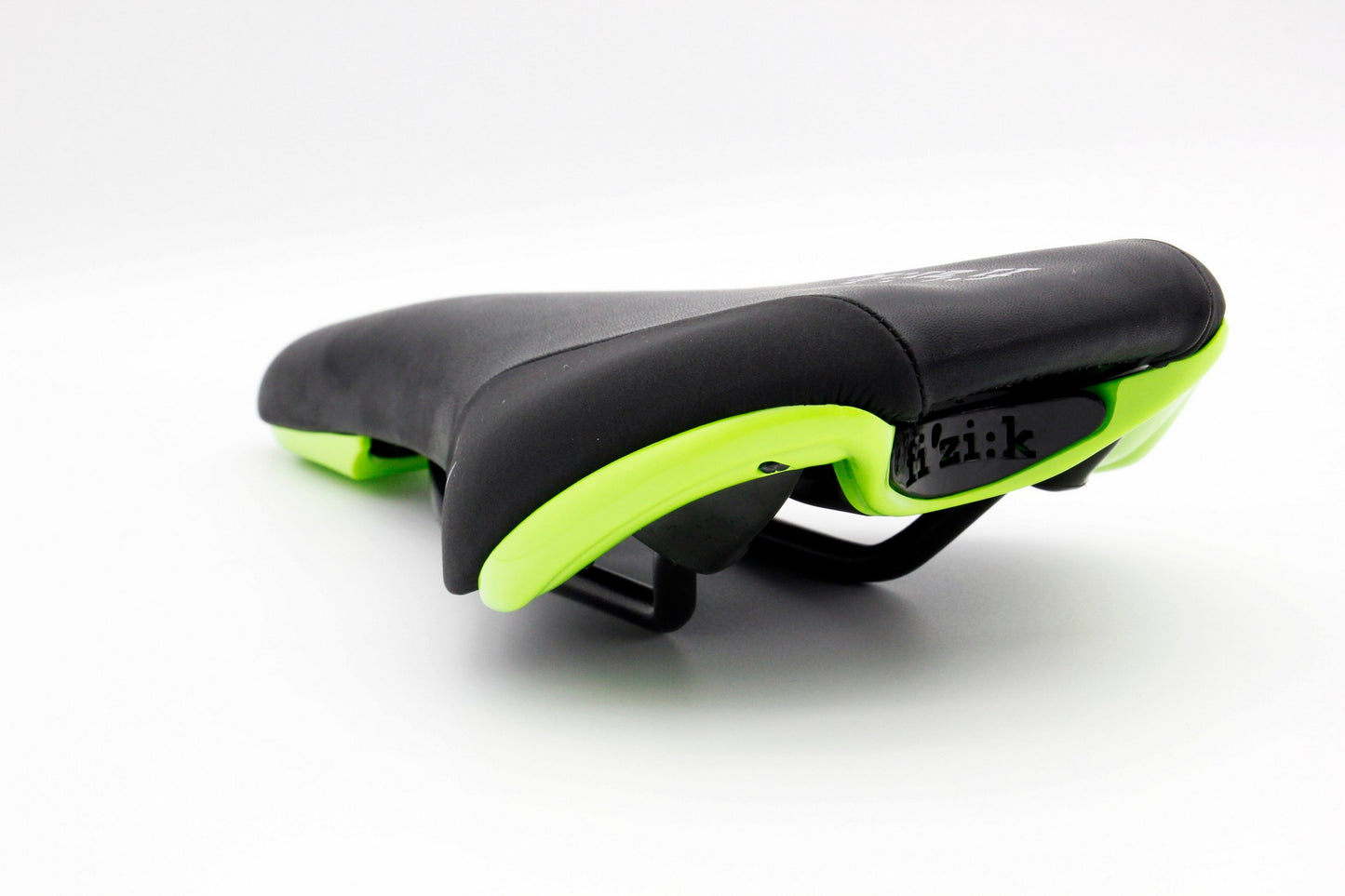 Fizik Nisene Road Mountain eBike Bicycle Saddle Black Bike Seat w/Green shell