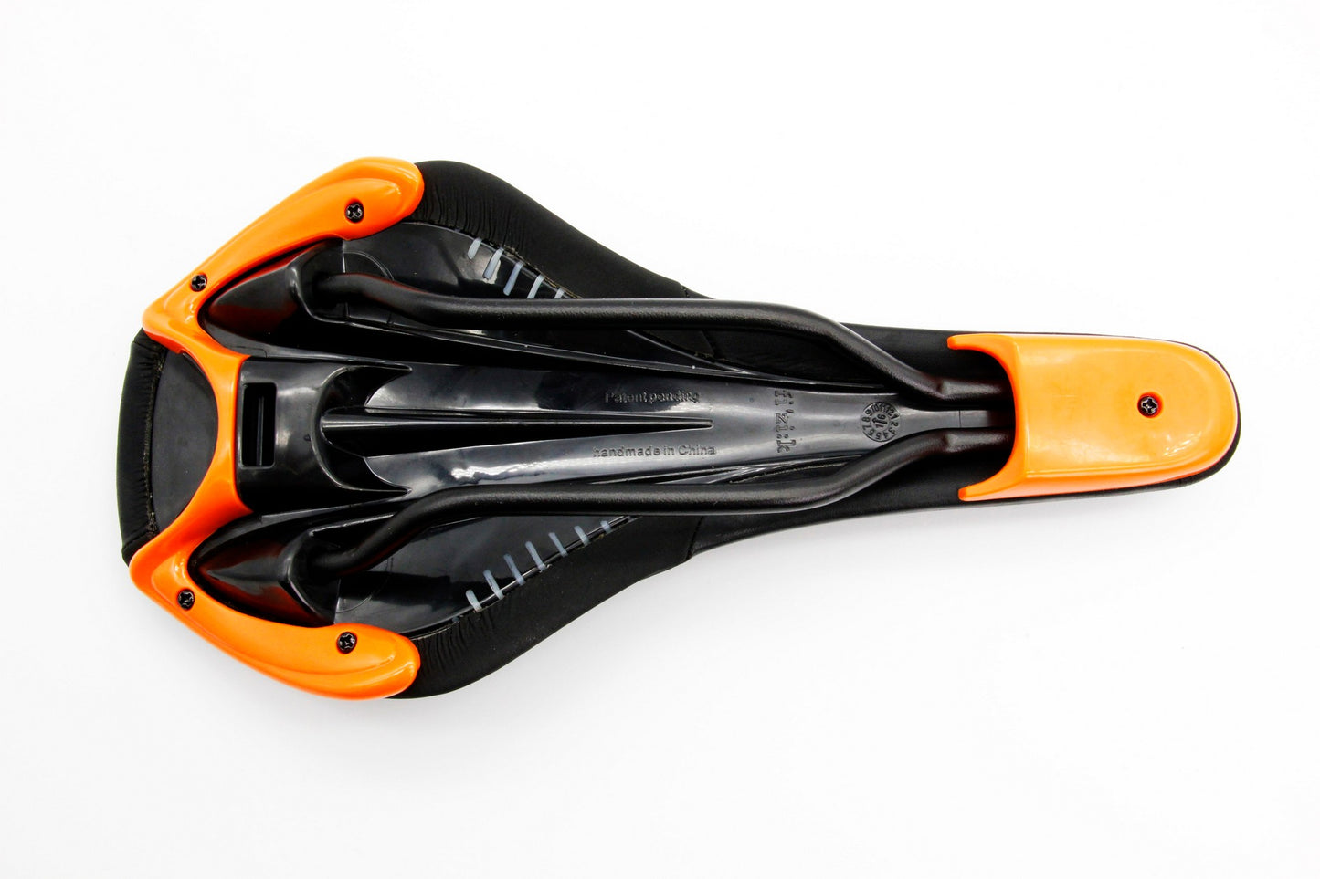 Fizik Nisene Road Mountain eBike Bicycle Saddle Black Bike Seat w/Orange shell