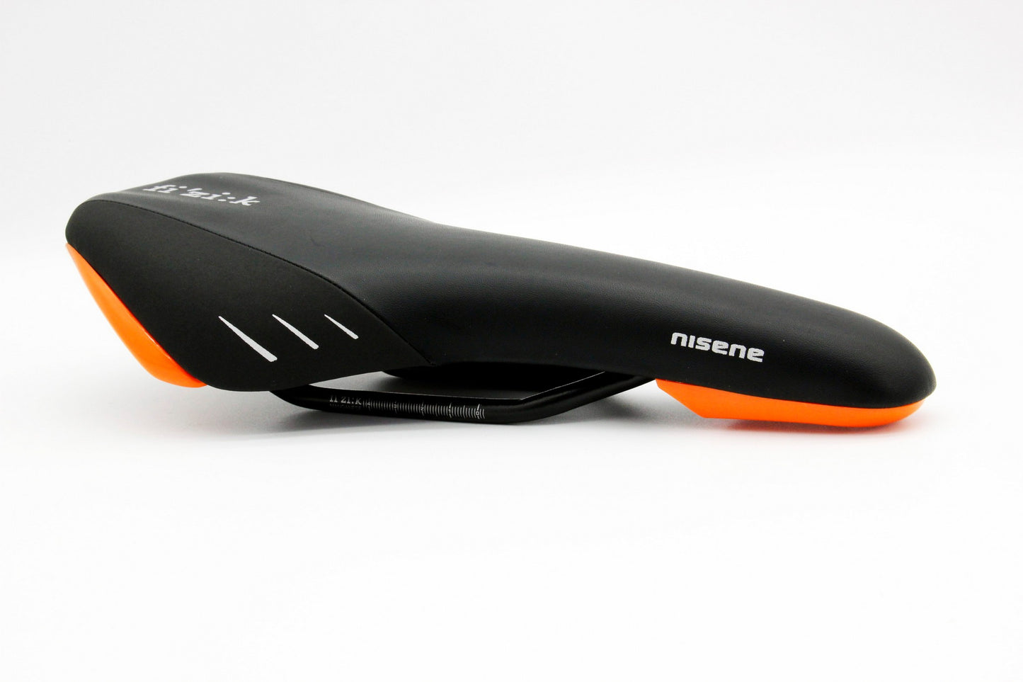 Fizik Nisene Road Mountain eBike Bicycle Saddle Black Bike Seat w/Orange shell