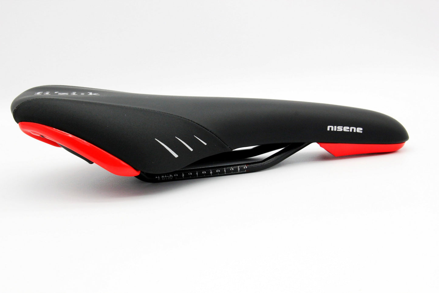 Fizik Nisene Road Mountain eBike Bicycle Saddle Black Bike Seat w/Red shell