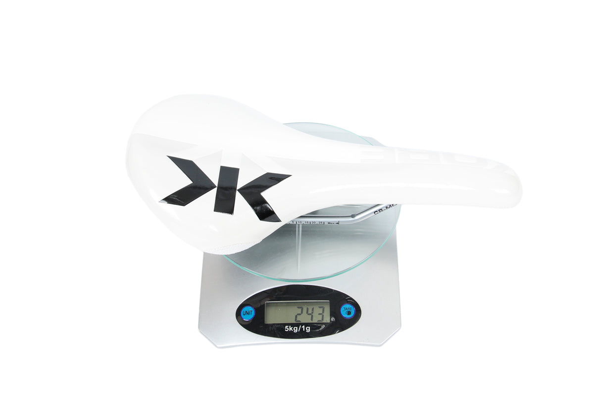 KORE Performance Bicycle Saddle Cr-Mo Rails Road MTB Bike Seat White
