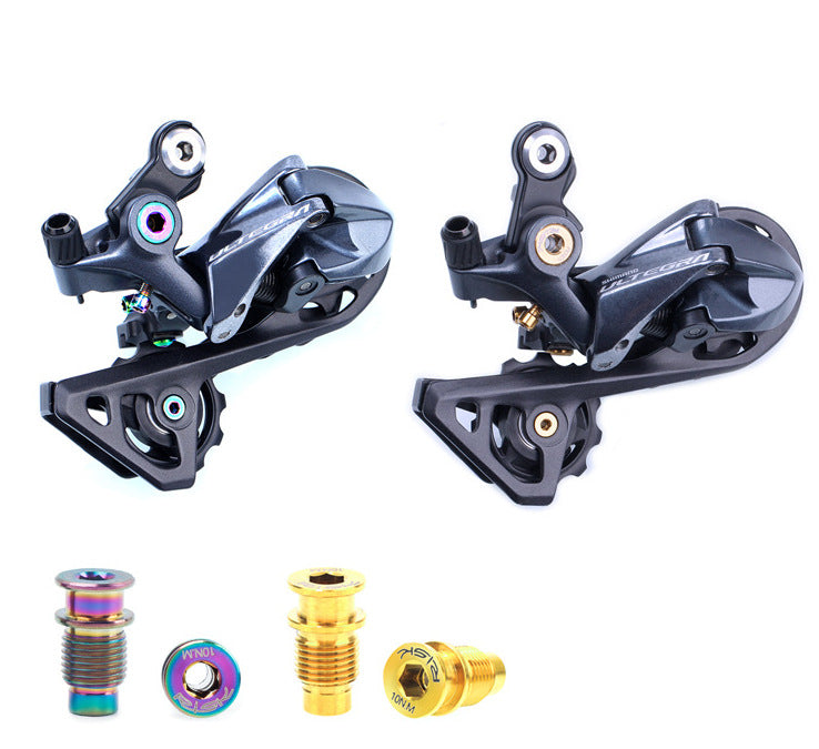 Swishti Titanium Bicycle Rear Derailleur Axle Unit Bolt For Shimano R8000 Gold
