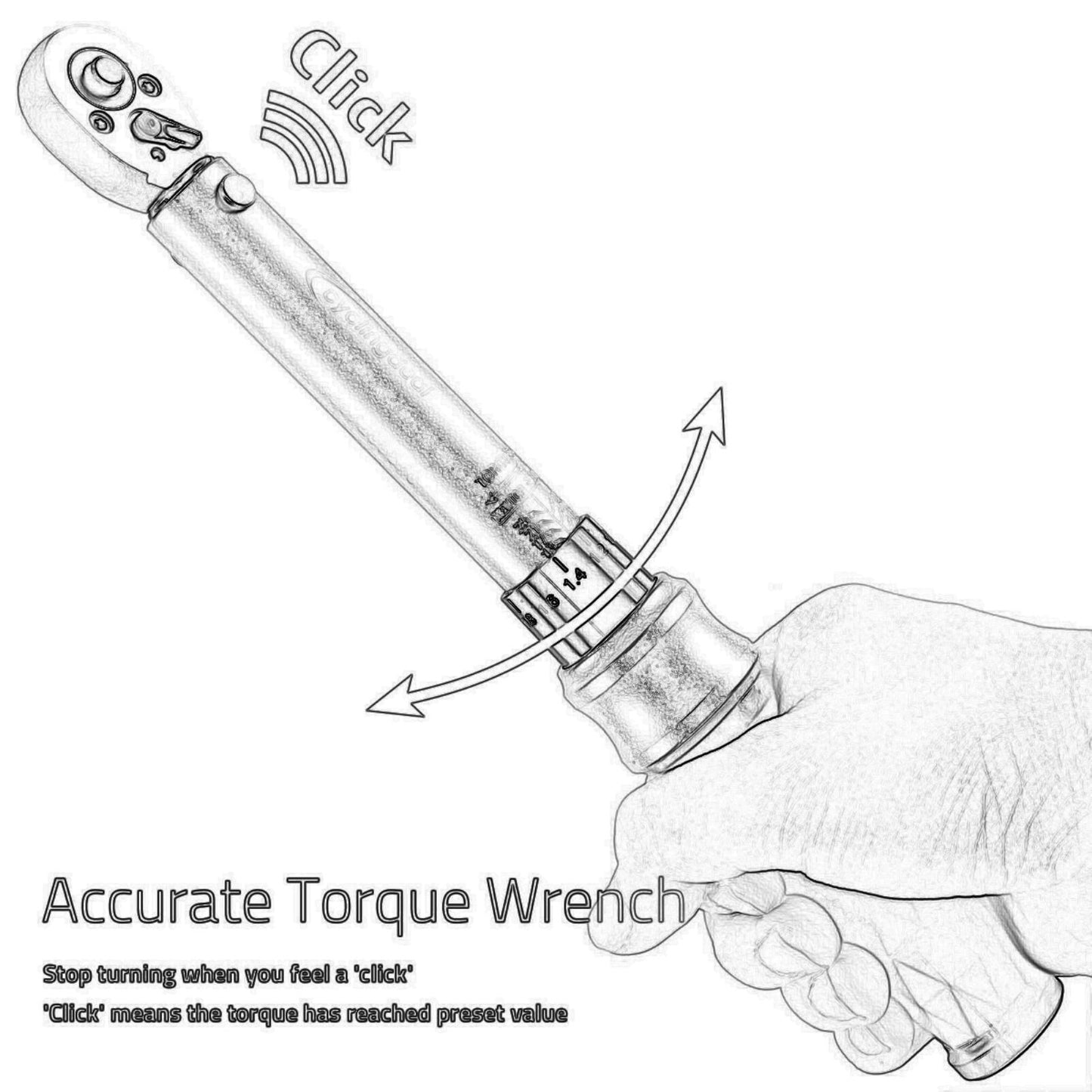 SwishTi Best Torque Wrench 1/2-inch Drive 210NM for Automotive/Car/Truck use