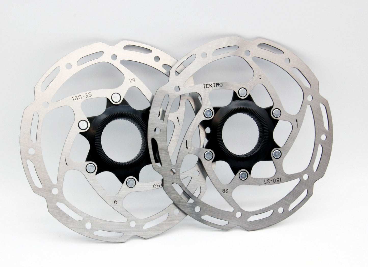 Tektro MTB Bicycle Disc Brake Rotor 160mm 6" 2pcs for Shimano Center-Lock use