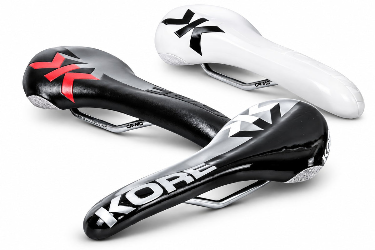 KORE Performance Bicycle Saddle Cr-Mo Rails Road MTB Bike Seat 3 Colors