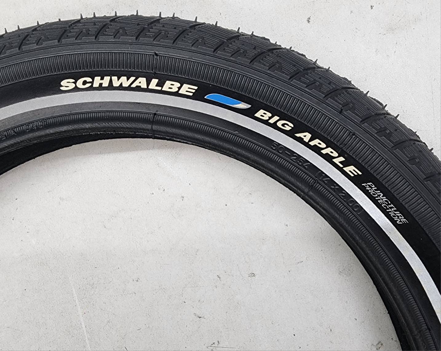 Schwalbe Big Apple 14x2.00 (50-254) Wired Tire with Puncture Protection & Reflex  1 Pair (2 Tires)