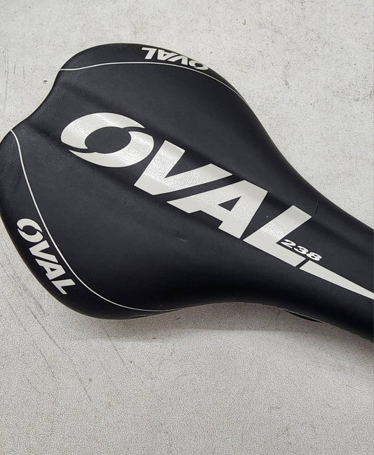 OVAL 238 Road MTB eBike Bicycle 280x150mm Black Seat w/White  ( OV4-238)