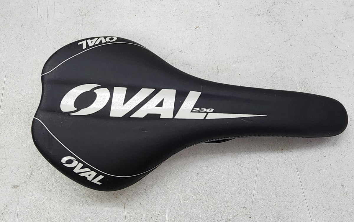 OVAL 238 Road MTB eBike Bicycle 280x150mm Black Seat w/White  ( OV4-238)