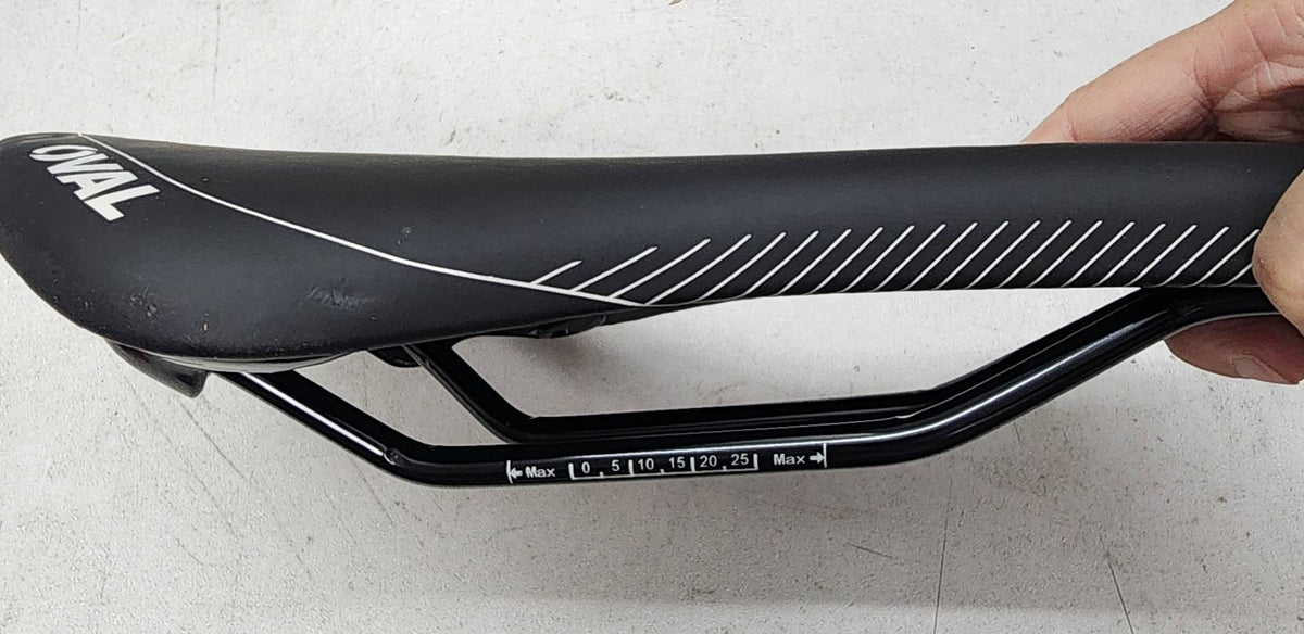 OVAL 238 Road MTB eBike Bicycle 280x150mm Black Seat w/White  ( OV4-238)