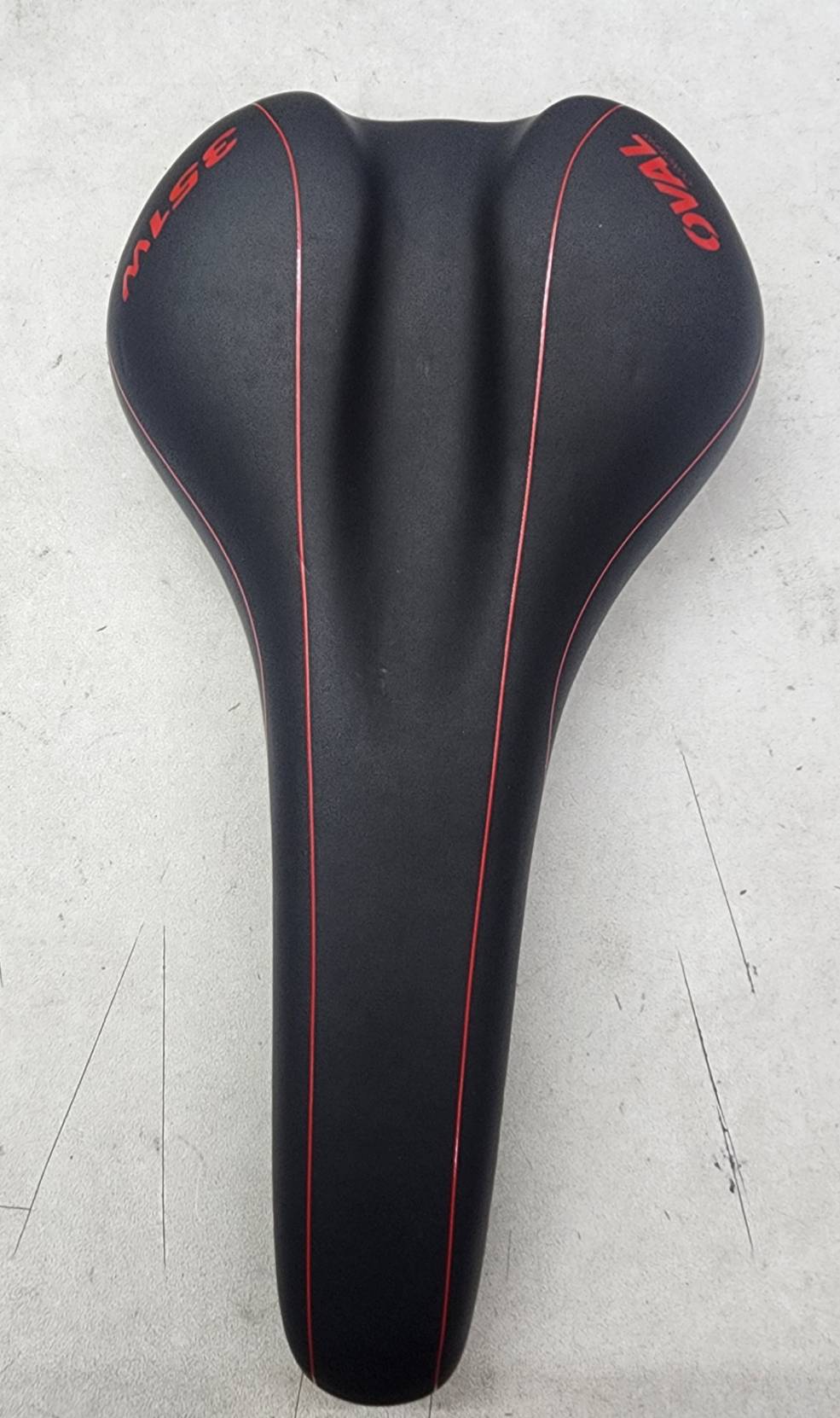 OVAL 351w Road MTB eBike Bicycle 270x145mm Black Seat w/Red ( OV17)