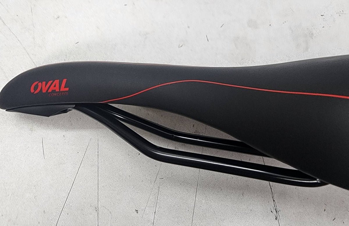 OVAL 351w Road MTB eBike Bicycle 270x145mm Black Seat w/Red ( OV17)