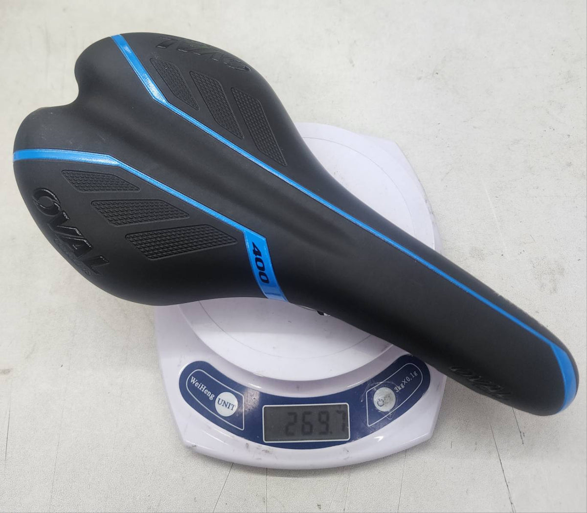 OVAL 400 Road MTB eBike Bicycle 270x130mm Black Seat w/Blue  ( OV18)