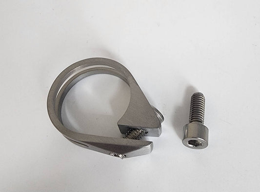 SwishTi Road MTB Bike Titanium Seatpost Ti Clamp 31.8MM For 27.2MM Post