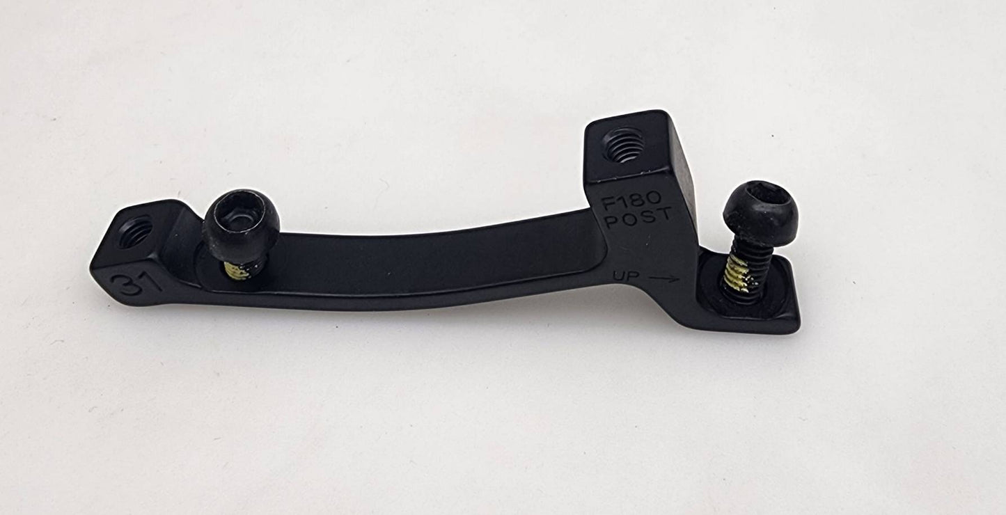 SwishTi Bicycle Disc Brake Caliper Adapter Front IS to PM 180mm Rotor MTB Bike Part  ( Logo31)