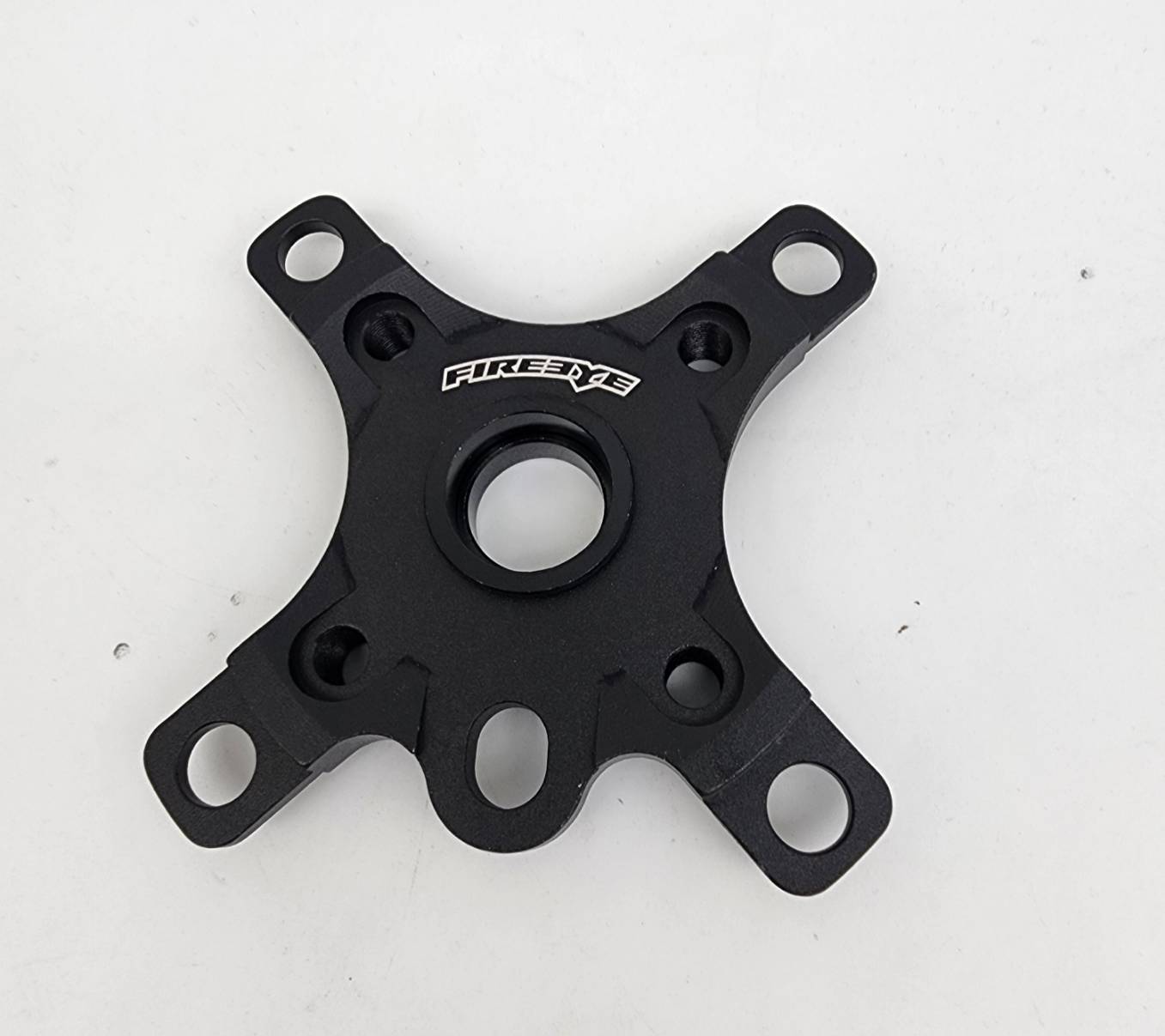 FIREEYE CNC Spider Adapter BCD 104/64 4-Bolt MTB Dirt Jump Crankset Black