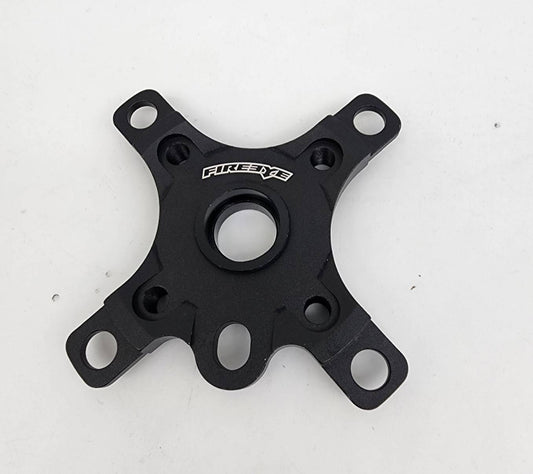 FIREEYE CNC Spider Adapter BCD 104/64 4-Bolt MTB Dirt Jump Crankset Black