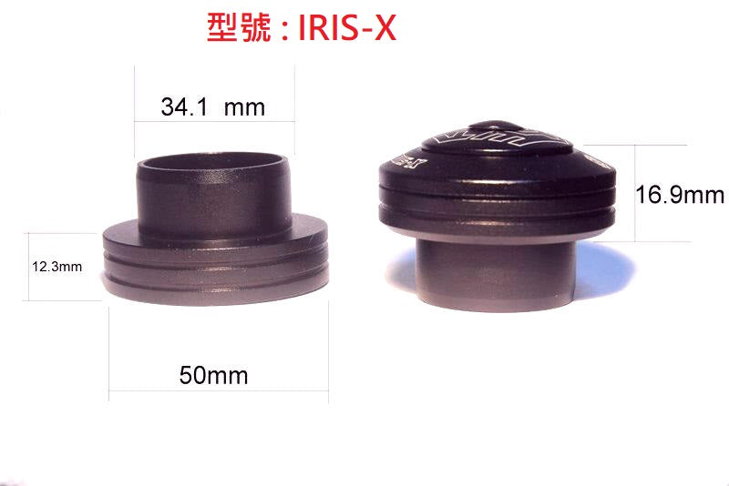 FireEye IRIS-X 1-1/8" External Headset ( 50mm ) CNC Alloy Sealed Bearing MTB DH Orange/Copper 149g