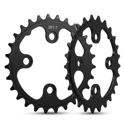SwishTi  Mountain Bike 28T Chainring - 64mm BCD, 4-Bolt, MTB Inner Ring Replacement