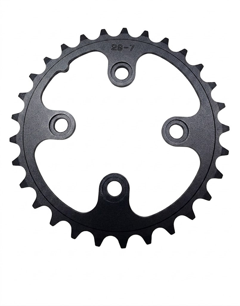 SwishTi 29T Chainring 4-Bolt 64mm BCD MTB Crankset Replacement Part - Black