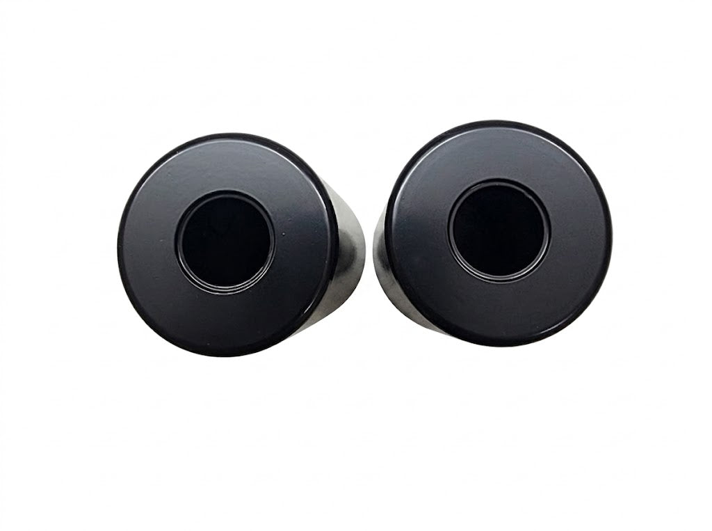 BMX Pegs 1 Pair 37x125mm M14 (9/16") Threaded Stunt Pegs -Pair (2pcs) Black 0081