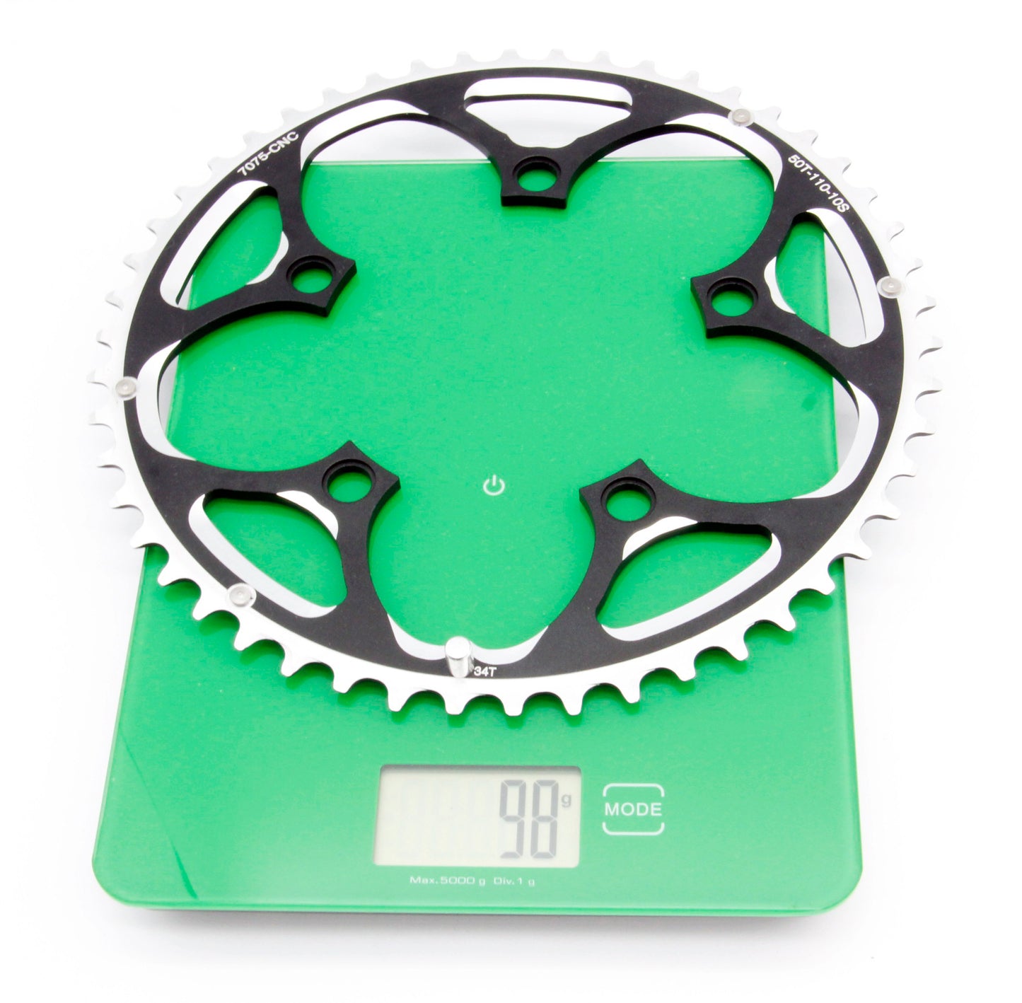 SwishTi Road Bicycle Chainring 5-Arm BCD110 10-Speed For Shimano SRAM Use 50T/34T/36T