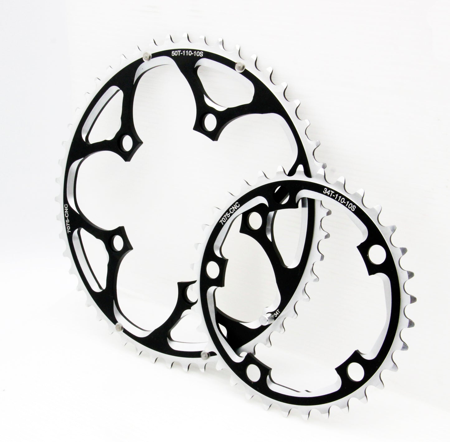 SwishTi Road Cyclocross eBike Bike Chainring Set BCD110mm 50/34T For 10-Speed Shimano