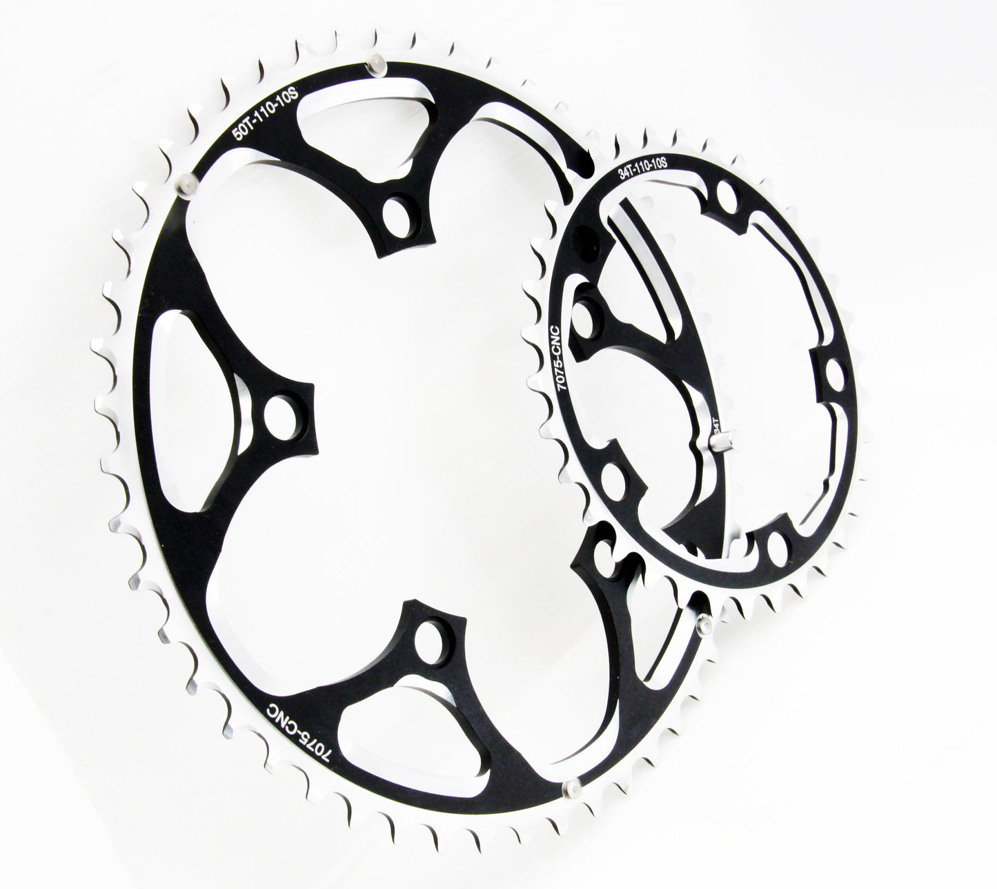 SwishTi Road Cyclocross eBike Bike Chainring Set BCD110mm 50/34T For 10-Speed Shimano