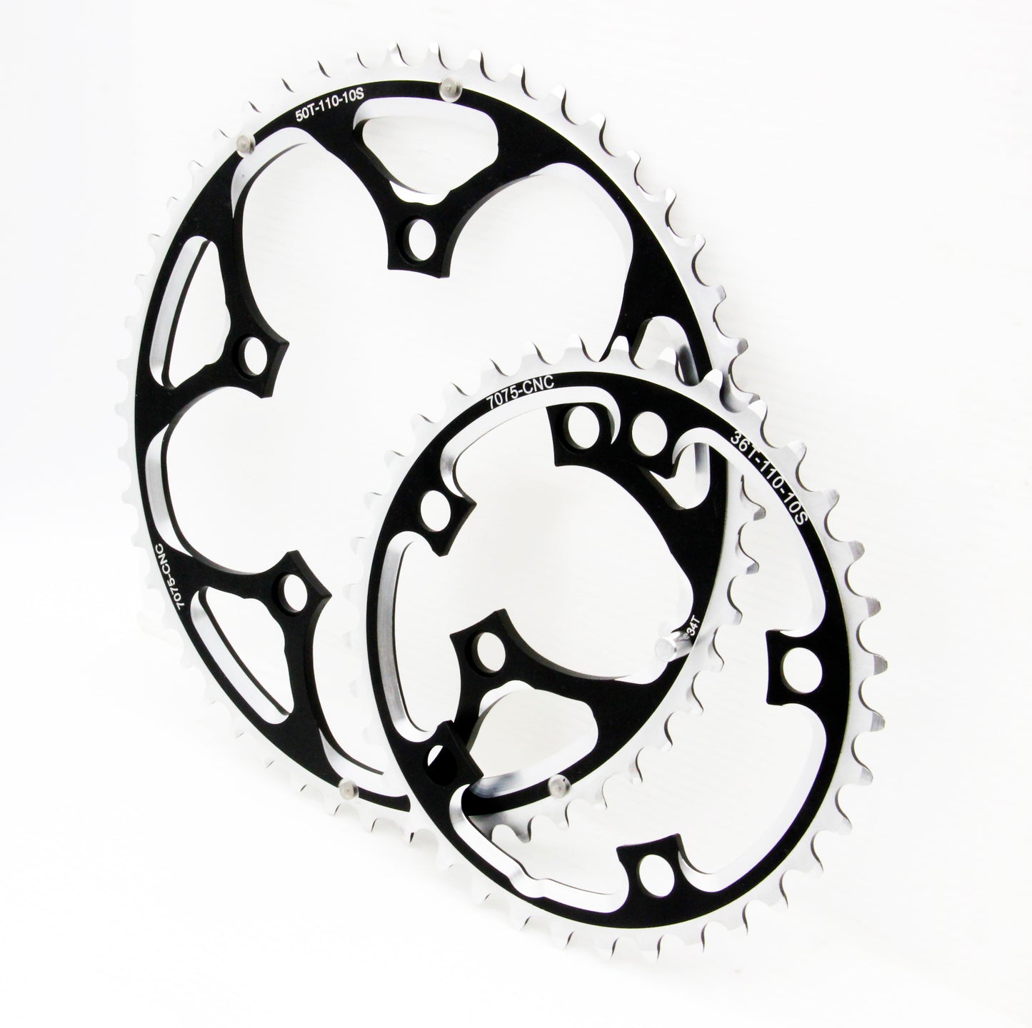 SwishTi Road Cyclocross eBike Bike Chainring Set BCD110mm 50/36T For 10-Speed Shimano